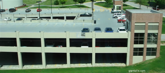 A campus parking facility